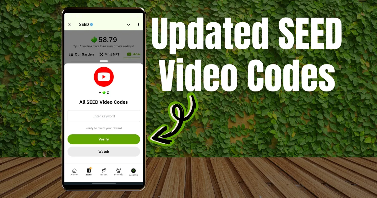 Updated: Listing Countdown & SEED Video Codes